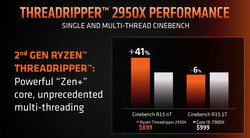 AMD Ryzen Threadripper 2950X vs. Intel Core i9-7900X (Quelle: AMD)