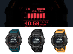 Die neuen Casio Mudman-Uhren sind wahrscheinlich mit einer polarisierten Folie ausgestattet, welche die Hintergrundbeleuchtung rot erscheinen lässt.