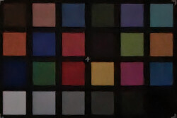 ColorChecker (1 Lux, mit aktivierter Szenenoptimierung)