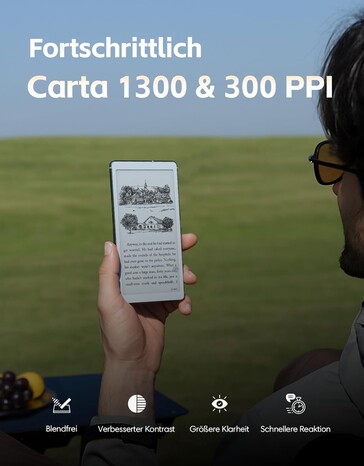 Die Ablesbarkeit soll auch im Sonnenlicht gegeben sein (Bildquelle: Viwoods)