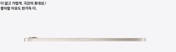 Das Werbemotiv für das OLED iPad mini in Südkorea.