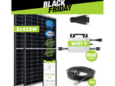 Balkonkraftwerk zum Black Friday mit modernem Mikro-Wechselrichter (Bild: Sunpro, Hoymiles, Greensun Germany)