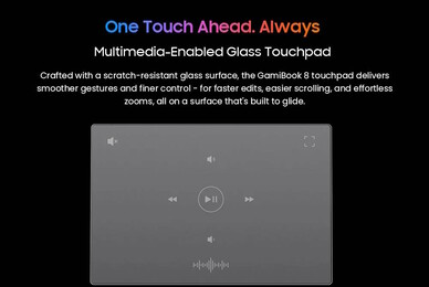 Das Touchpad kann auch zur Steuerung der Medienwiedergabe genutzt werden (Bildquelle: Blackview)