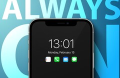 Dieses Konzeptbild von MacRumors lässt ungefähr erahnen, wie die Always-On-Anzeige des iPhone 13 Pro aussehen könnte