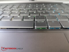 RGB-Einzeltastenbeleuchtung, Tastatur könnte stark krümelanfällig sein