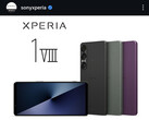 Hier abgebildet ist das Xperia 1 VII, nicht das Xperia 1 VIII
