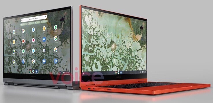 Samsung bietet offenbar auch das Galaxy Chromebook der zweiten Generation in einer schicken, roten Farbe an. (Bild: Evan Blass, Voice)