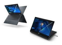 Neue Travelmates von Acer: Das TravelMate Spin P4 oder das TravelMate P4 gibt es mit 4G-Modem und Tiger Lake-CPU.