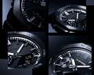 Collage aus Nahaufnahmen, die die Zifferblattstruktur, die Stundenmarkierungen und die Lünette der Casio G-Shock GM-2100LXB zeigen