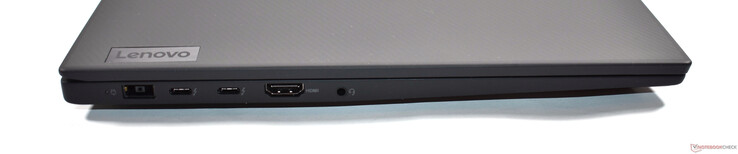 links: Slim-Tip-Ladeanschluss, 2x Thunderbolt 4, HDMI 2.1, 3.5mm Audio
