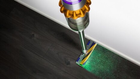 Der Laser soll Dreck besser sichtbar machen. (Bild: Dyson)
