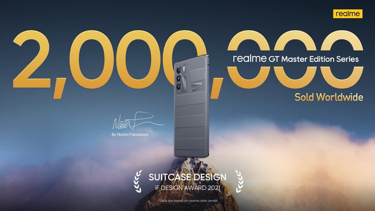 Realme feiert 2 Millionen verkaufte GT Master Edition Smartphones. (Bild: Realme)