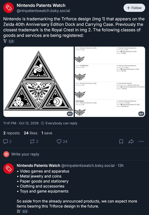 Nintendos Triforce-Markenzeichen im Überblick