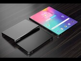 Eines der zwei für 2021 gemunkelten faltbaren Samsung Tablets soll sich wie ein Buch zusammenklappen lassen. (Bild: LetsGoDigital)