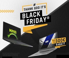 Die Black Friday-Deals von Schenker und XMG können sich sehen lassen: Bis zu 300 Euro Rabatt gibt es auf viele bekannte Laptops und Gaming-Maschinen.