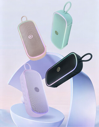 Die vier Farboptionen des Bluetooth-Lautsprechers A-bean 20W.