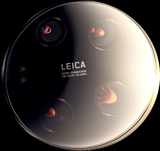 Das Xiaomi 13 Ultra Promobild liefert bereits die wichtigsten optischen Details zur Vario-Summicron-Optik.