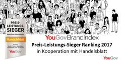 YouGov: BrandIndex Preis-Leistungs-Sieger 2017