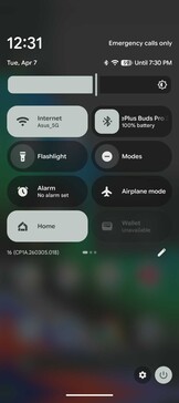 Schnelleinstellungen