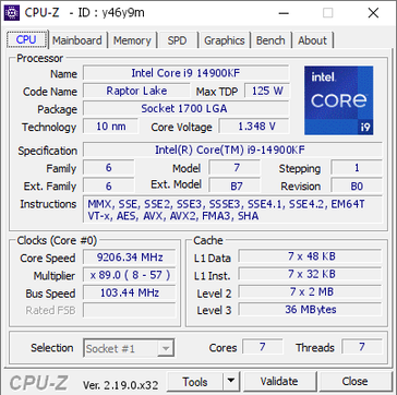 CPU-Z Screenshot des Weltrekords