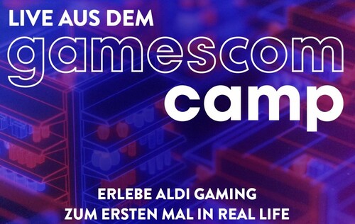 Premiere für Discounter Aldi: Mit eigener Good Game Base auf der Gamescom 2022.