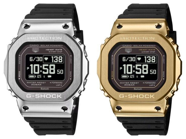 Die Casio G-Shock GMH5600-1 (links) und GMH5600-9 (rechts)