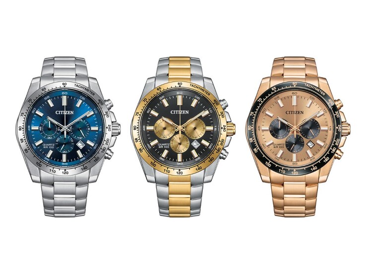 Von links nach rechts: die Uhren Citizen AN8230-59M, AN8234-58E und AN8236-52P
