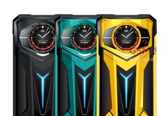 Das Doogee S200 Ultra besitzt ein rundes Zweitdisplay auf der Rückseite. (Bildquelle: GSMArena)