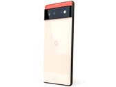 Google Pixel 6 von hinten, sichtbar sind das G-Logo und der schwarze Kamerabalken