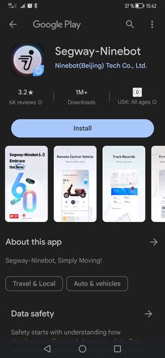 Die Ninebot App für Android