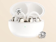 Die offenen TCL CrystalClip-Kopfhörer gibt es als Standardmodell und als Sonderausführung mit Swarovski-Kristallen.