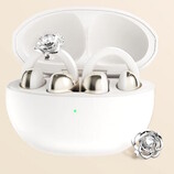 Die offenen TCL CrystalClip-Kopfhörer gibt es als Standardmodell und als Sonderausführung mit Swarovski-Kristallen.