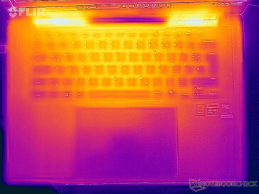 Oberflächentemperaturen Stresstest (Oberseite)