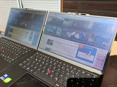 IPS (links) vs. OLED (rechts)