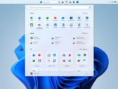 Screenshot der oben angebrachten Taskleiste in Windows 11