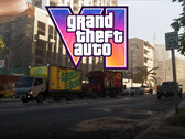 GTA-6-Banner, das den Verkehr in Vice City zeigt