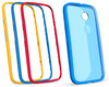 Verschiedenfarbige Akzentbänder und Schutzhüllen von Motorola