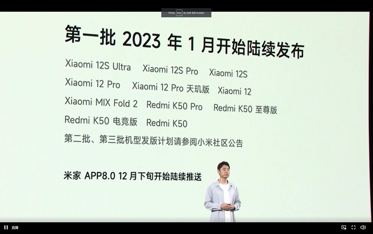 Diese Xiaomi-Phones werden MIUI 14 (China-ROM) noch im Januar 2023 erhalten.