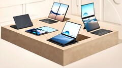 Das Asus Zenbook Duo des Jahres 2024 kann man wie das Lenovo Yoga Book 9i in mehreren Modi nutzen. (Bild: Asus)