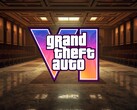 GTA 6 Logo mit einem Gerichtssaal im Hintergrund