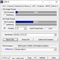 Lenovo Ideapad Flex 5 CPU-Z Benchmark