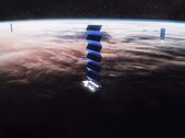 Künstlerische Darstellung der Starlink-Satelliten (Bildquelle: SpaceX)