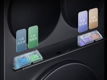 Vier Waschmittel können zudosiert werden (Bildquelle: Xiaomi)