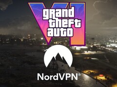 Banner für GTA 6 mit NordVPN Logo