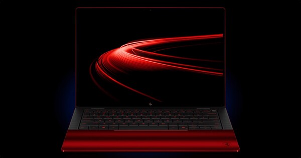 Das HP Limited Edition Scuderia Ferrari Notebook ist mit einem Tandem-OLED+-Display ausgestattet