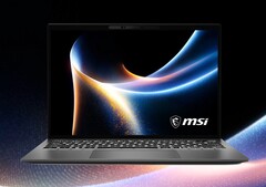 Das MSI Prestige 13 AI+ der nächsten Generation ist noch leichter als sein Vorgänger. (Bildquelle: MSI, bearbeitet)