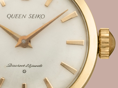 Die Submarke Queen Seiko ist erstmals im Jahr 1962 eingeführt worden, also vor fast 64 Jahren