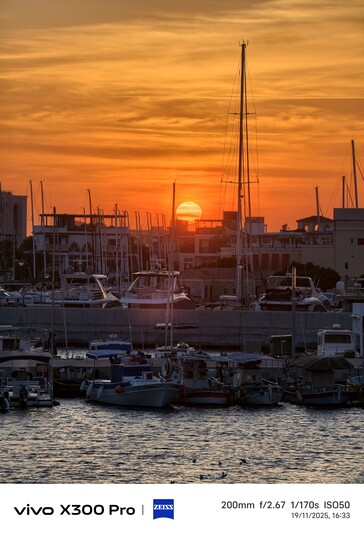 Vivo X300 Pro mit Telekonverter Default-Einstellung.