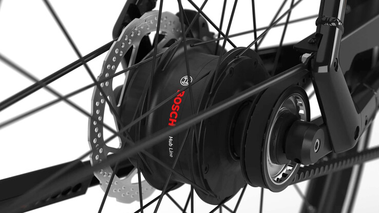 Genutzt wird ein Nabenmotor von Bosch