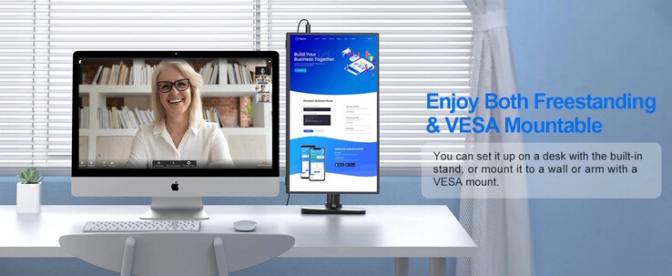 Die Montage an einer VESA-Halterung ist möglich (Bildquelle: Uperfect)